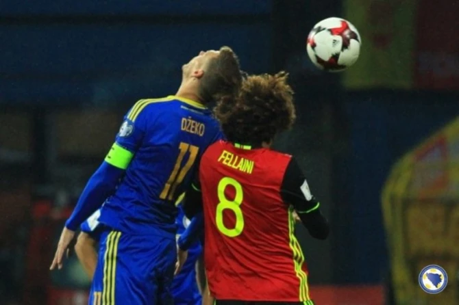 Edin Džeko i Maruan Felaini