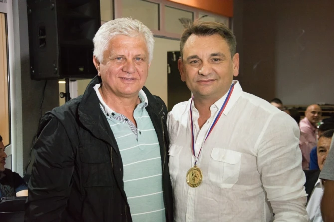 Radika Marić i Zlatko Krbanjević, predsjednik FK Sloga