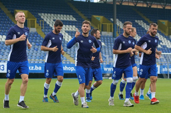 Fudbaleri želje na Grbavici/ Foto:Armin Herić, fkzeljeznicar.ba