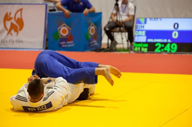 Vuk Elez u finalu kategorije do 81 kilogram /Foro:hardino.ba 