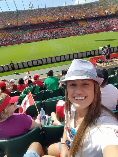 Azra Tursić na finalnoj utakmici svjetskog prvenstva za žene koje je održano u Kanadi