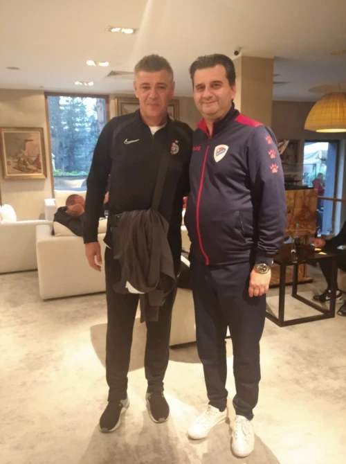 Savo Milošević i Slavko Basara, novinar Sportskog žurnala