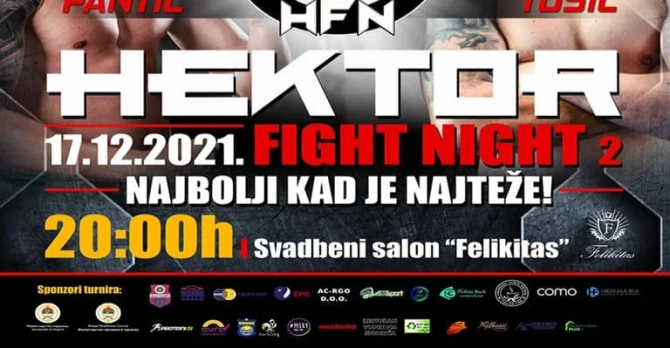 Borilački spektakl Hektor Fight night 17. decembra