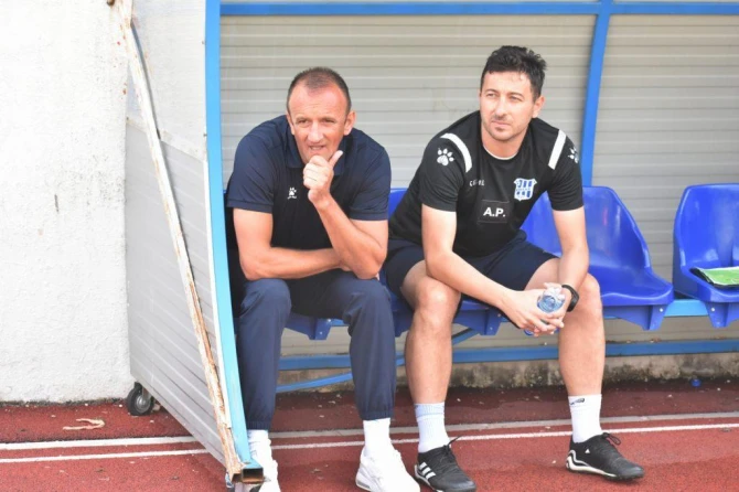Oleg Ćurić i Anel Ramić zadovoljni/ FK Leotar