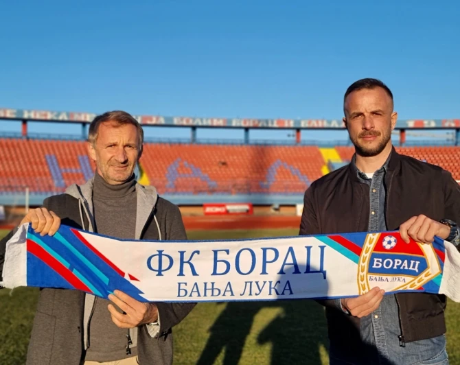 Nemanja Miljanović i Saša Кajkut FOTO: FK Borac