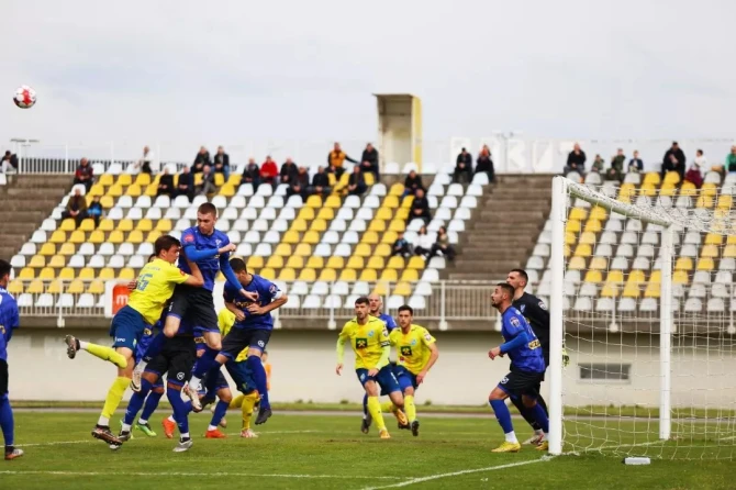 Detalj sa utakmice Rudar Prijedor - Romanija FOTO: FK Rudar Prijedor