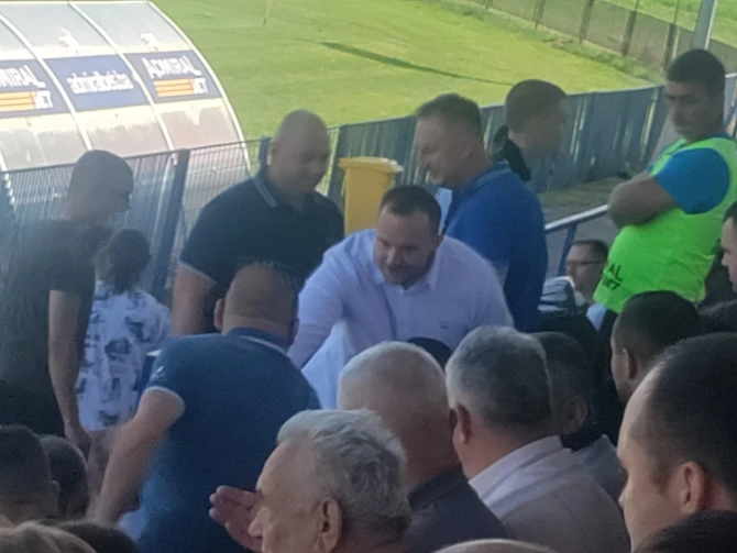 Vico Zeljković na derbiju u Laktašima FOTO: sportdc