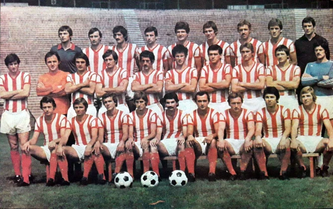 FK Crvena zvezda 1976/77.godine. Foto: Fejsbuk