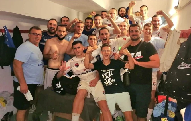 Fudbaleri Omarske slave pobjedu u Prijedoru FOTO: FK Omarska