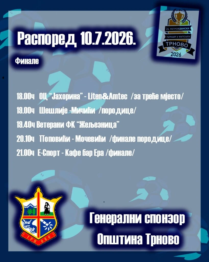 E Sport I Kafe Bar Era U Finalu Petrovdanskog Turnira
