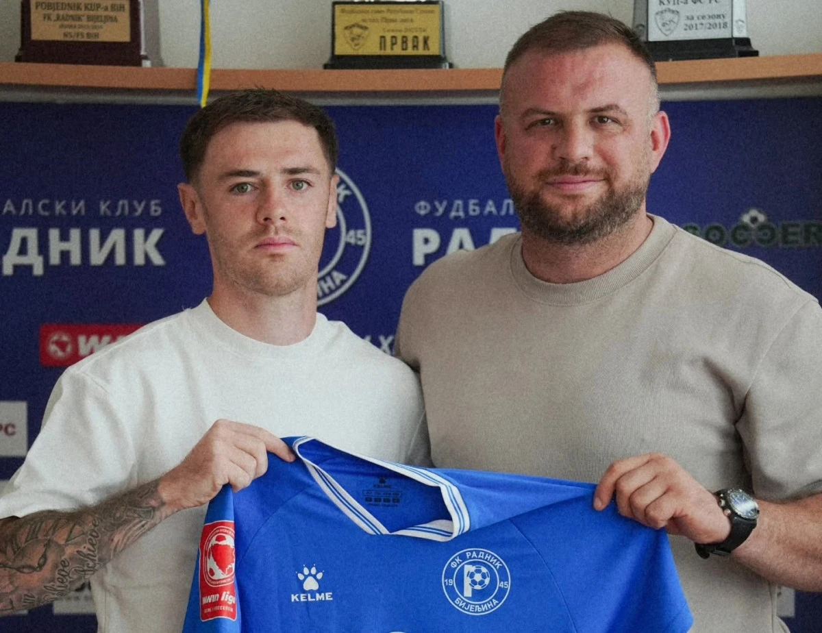 Indi Bonen i Goran Janjić, direktor Bijeljinaca FOTO: FK Radnik