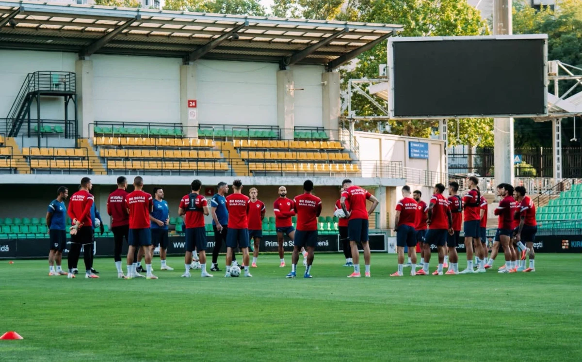 Igrači Borca u Kišinjevu FOTO: FK Borac