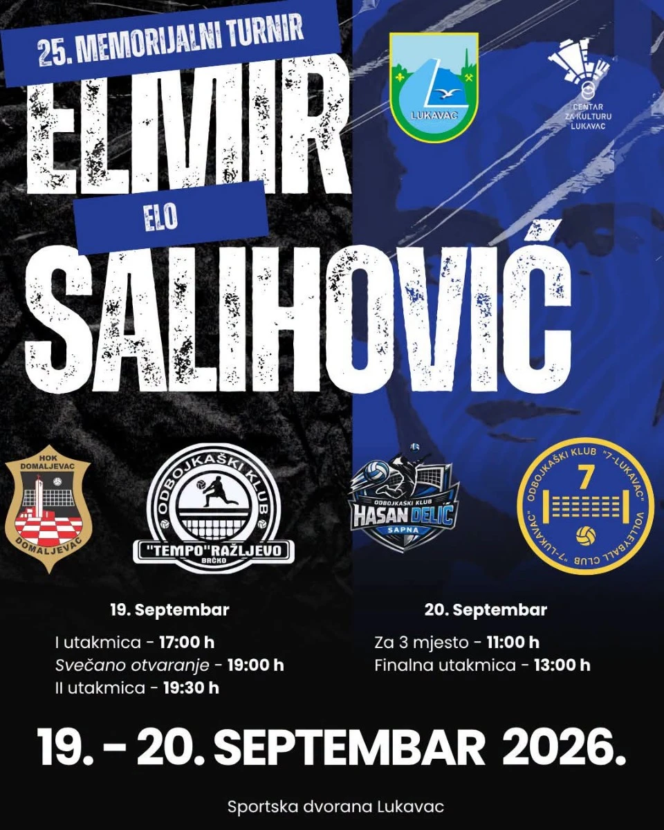 Najavni plakat turnira. FOTO: Fejsbuk/OK 7 Lukavac