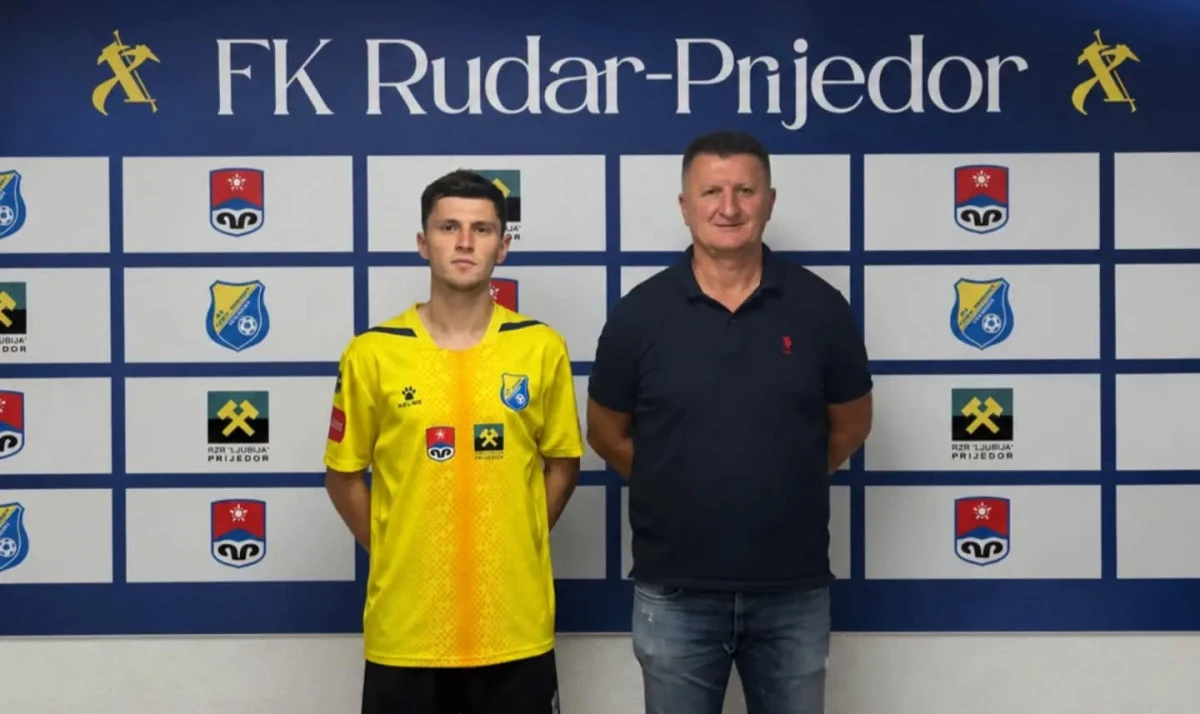 Danu Daniel i Dalibor Dragić FOTO: FK Rudar Prijedor