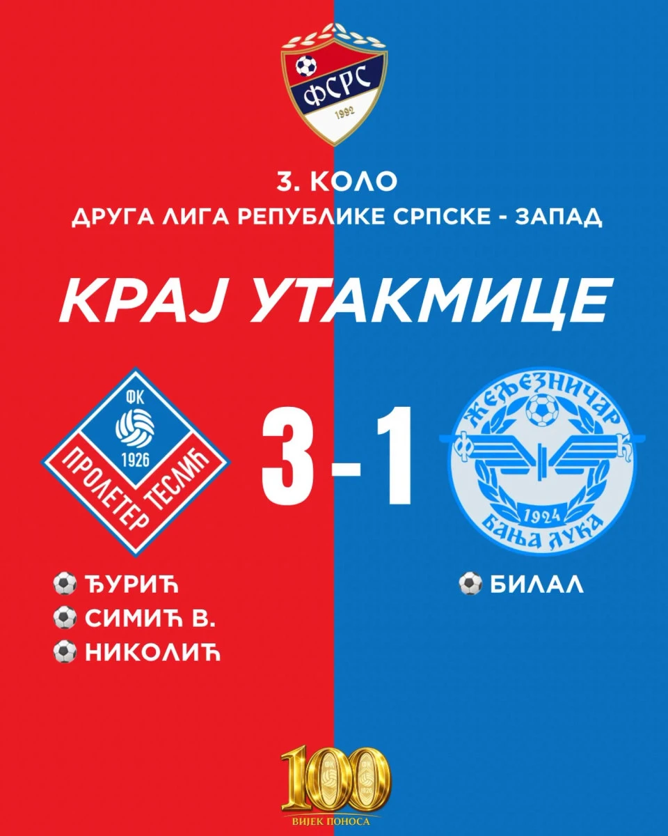 Ubojiti Teslićani FOTO: FK Proleter
