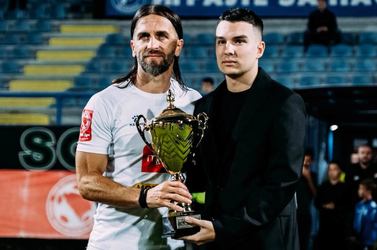 Stojan Vranješ sa sinom Mladena Žižovića FOTO: fejsbuk