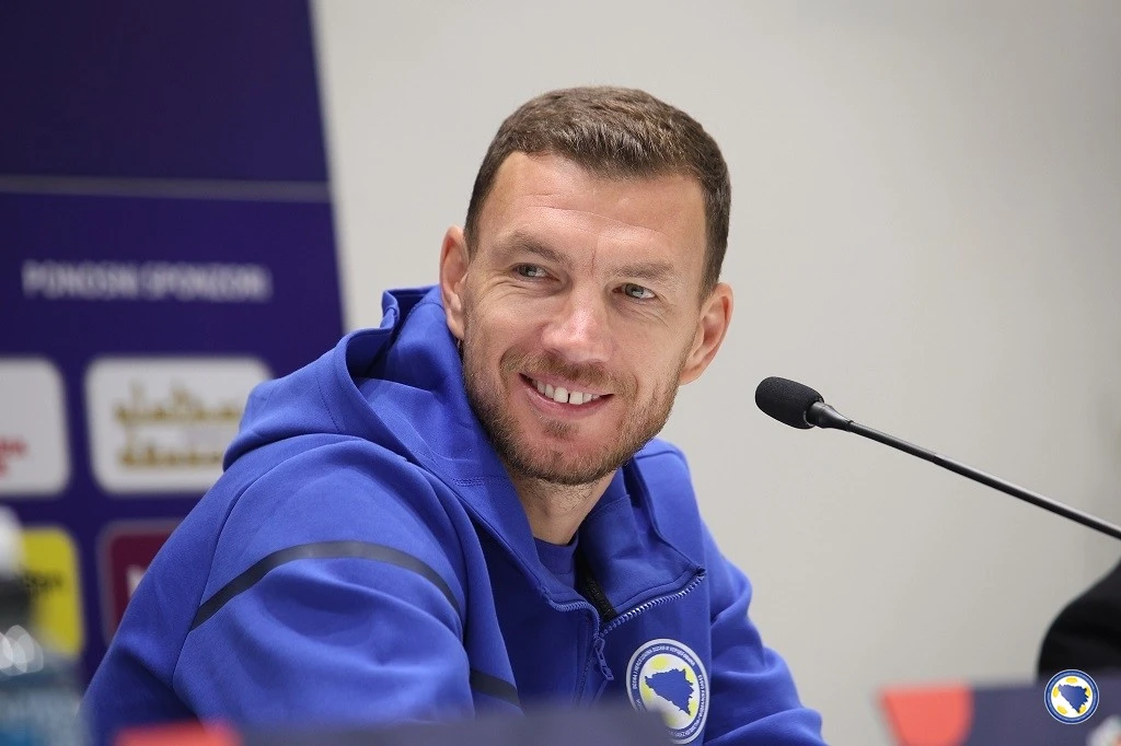 Edin Džeko. FOTO: N/FS BiH
