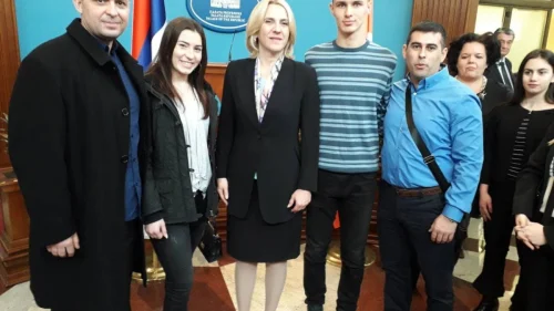 Tekvondoisti na prijemu kod predsjednice Srpske