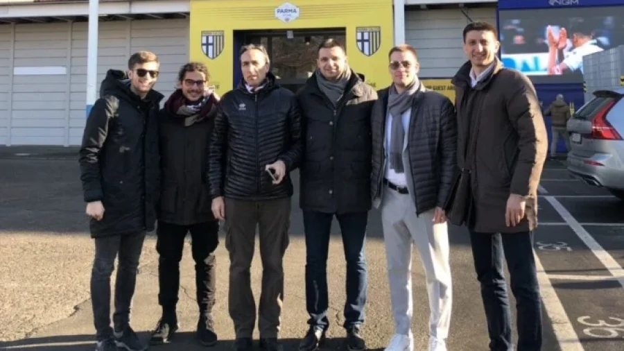 Delegacija Voždovca u Parmi