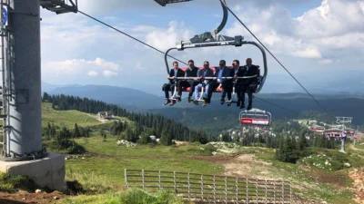 Milorad Dodik obilazi radove na Jahorini