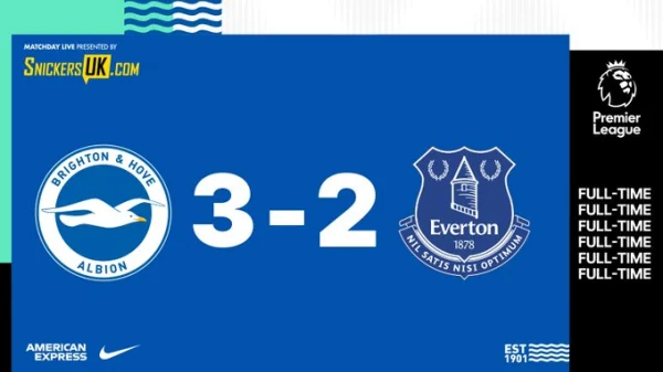 Pl: Brajton srećno do tri boda, Engleska: Premier League