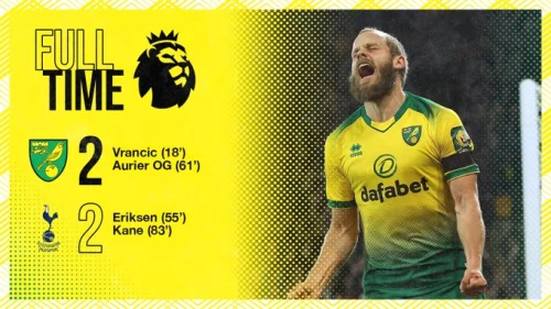 Pl: Norič uzeo bod Totenhemu, Lester se vratio pobjedama, Engleska: Premier League