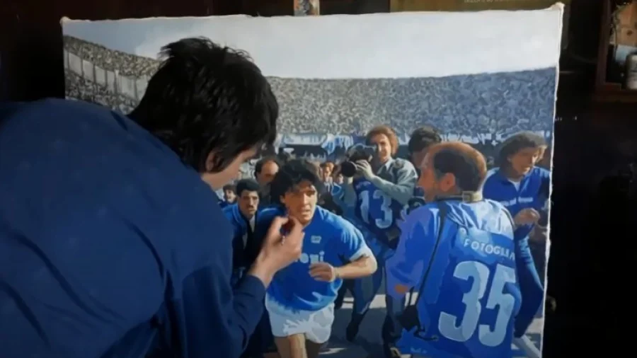 (VIDEO) UŽIVAJTE! Miloš Popović oduševio Maradoninom slikom