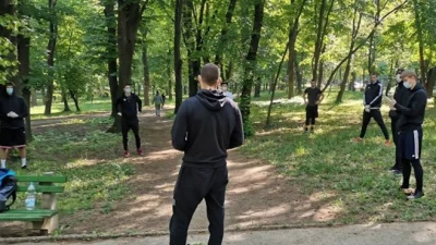 Partizan trenirao u parku, ABA liga