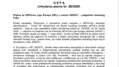 Kup se ne odigra, drugoplasirani uskače na to mjesto, Premijer BH Telecom liga