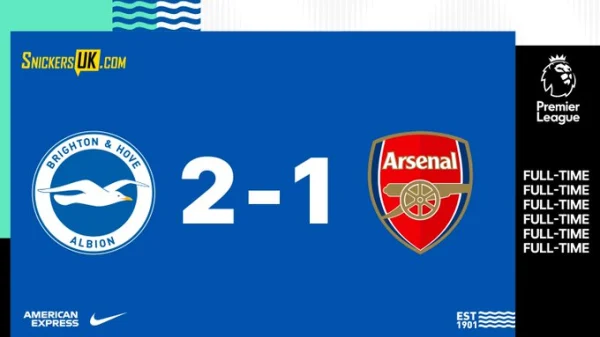 Arsenal promašivao, Brajton pobijedio, Engleska: Premier League