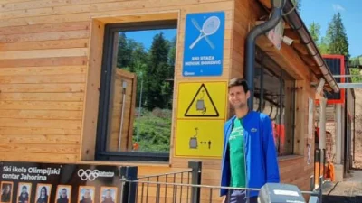 Novak Đoković na stazi Novak Đoković