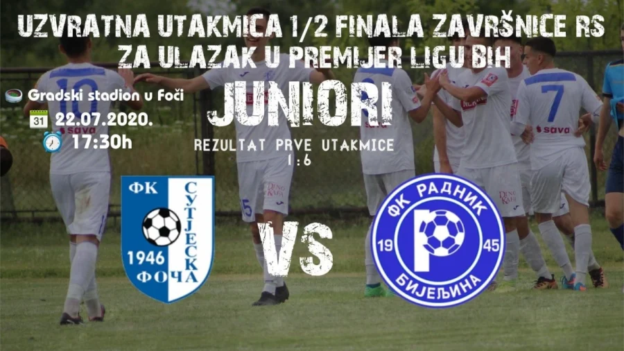Radnik remijem otišao u finale, Omladinska liga BiH - Centar 1