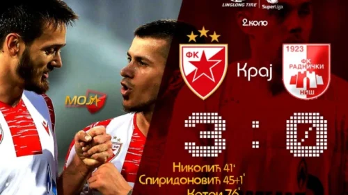 SLS: Crvena zvezda - Radnički 3:0