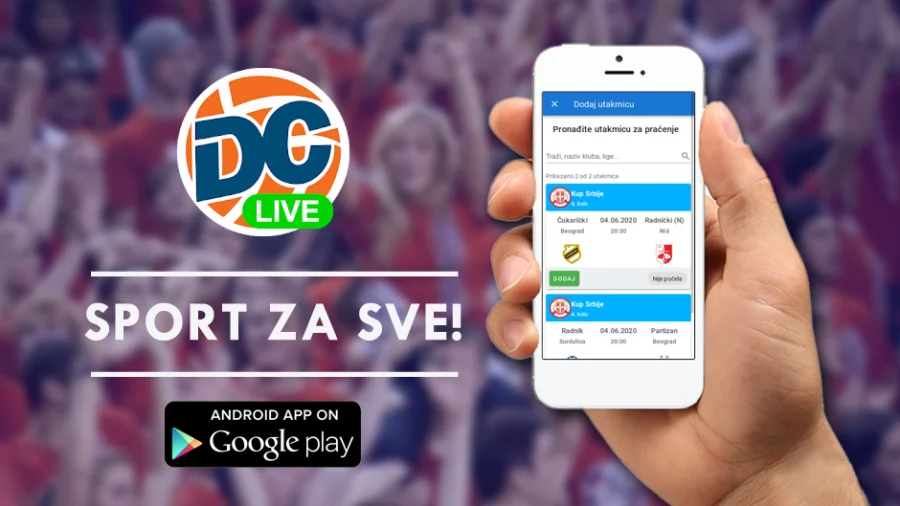 Pokrenuta je nova android aplikacija Sportlive DC - Sport za sve!