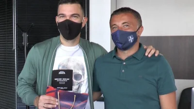 Matijašević predao nagradu Luki Stojanoviću za najlepši gol u sezoni