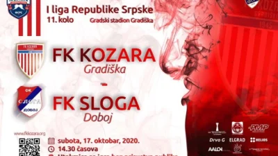 Kozara čeka Slogu pred TV kamerama, m:tel Prva liga Republike Srpske