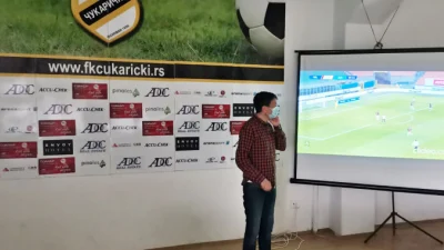Igor Radojičić održao predavanje fudbalerima Čukaričkog, uz akcenat na osnovnim principima VAR sistema