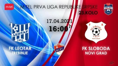 Leo domaćin Slobodi, m:tel Prva liga Republike Srpske