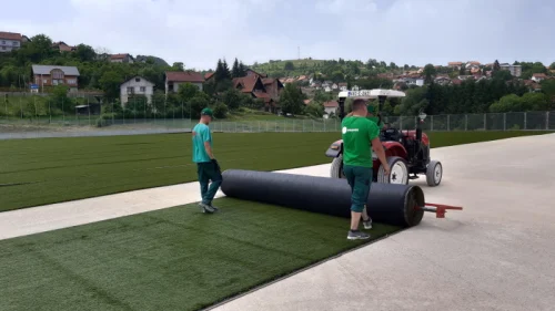 Postavlja se vještačka trava, Druga Liga FS RS - Zapad