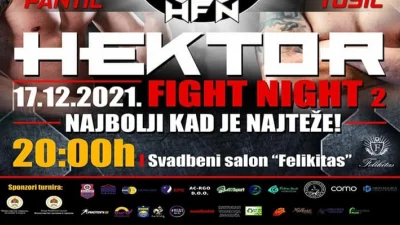 Borilački spektakl Hektor Fight night 17. decembra