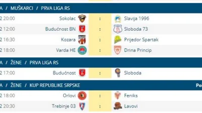Pratite omiljene klubove u živim prenosima