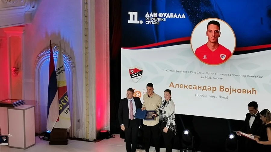 Održan 11. "Dan fudbala Republike Srpske": Aleksandar Vojnović najbolji fudbaler Republike Srpske