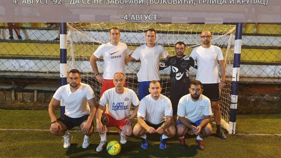 Počeo Memorijalni turnir "4.avgust - Da se ne zaboravi": Nula na startu, pobjeda 4. avgusta