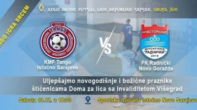 Zaplešimo humani Tango, Druga futsal liga Republike Srpske  - Jug