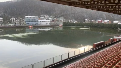 (FOTO/VIDEO) Situacija nije dobra: Mlakve potpuno pod vodom, Prva liga Republike Srpske