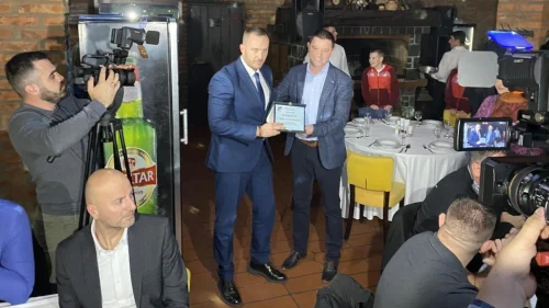 Vico Zeljković na donatorskoj večeri FК Sloga Meridian u Doboju, m:tel Premijer liga BiH