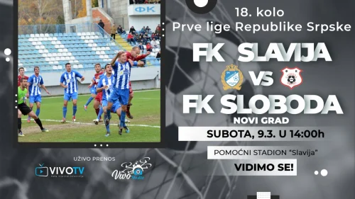 Slavija dočekuje Slobodu, direktan prenos na Vivo studio, Prva liga Republike Srpske