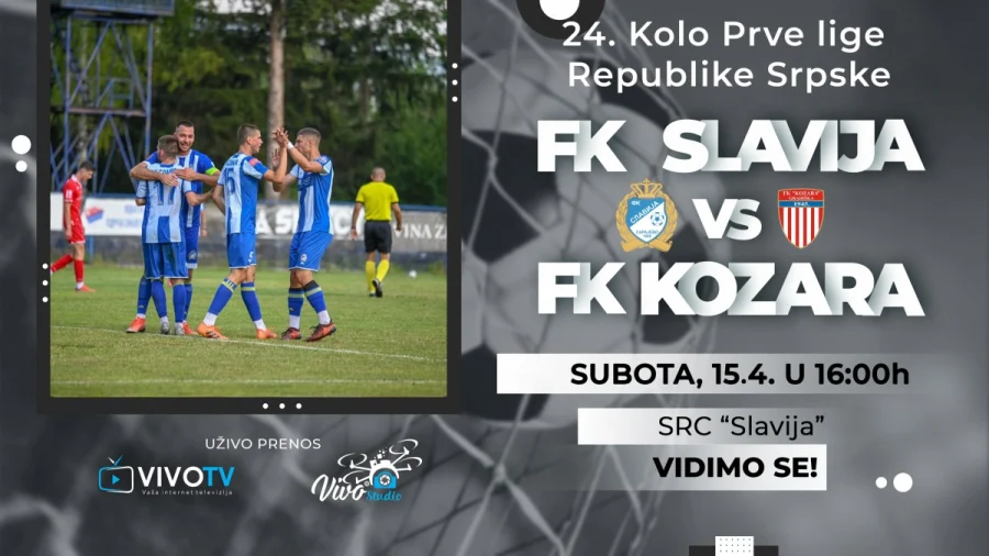 (UŽIVO) Direktan prenos utakmice Slavija - Kozara na VIVO Studio, Prva liga Republike Srpske