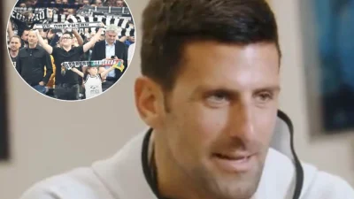 Novak Đoković sluša navijačke pjesme Partizana