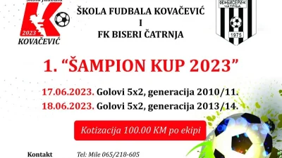 Kovačević i Biseri organizatori turnira
